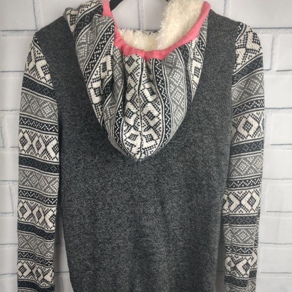 Anthropologie Sherpa Hoodie Pockets - Picture 6 of 7